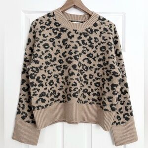 Abercrombie & Fitch Leopard Print Sweater Size S